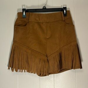 Suede like shorts